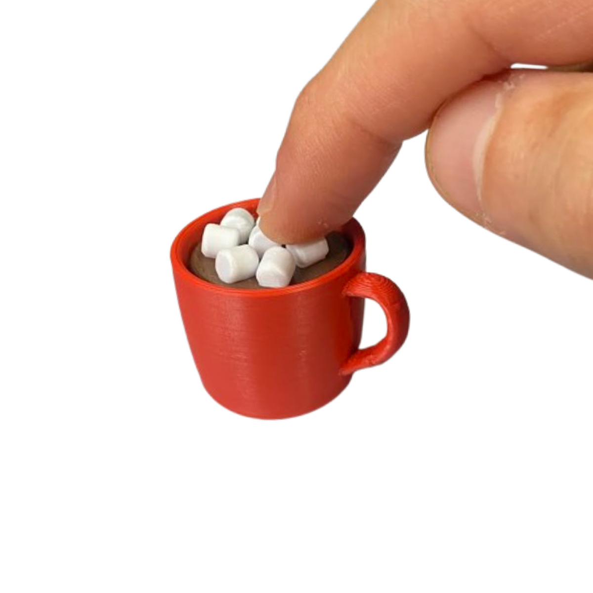 Mini Chocolate Quente com Marshmello Clicker