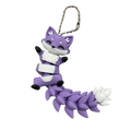 Raposinha Articulada Roxa - Chaveiro