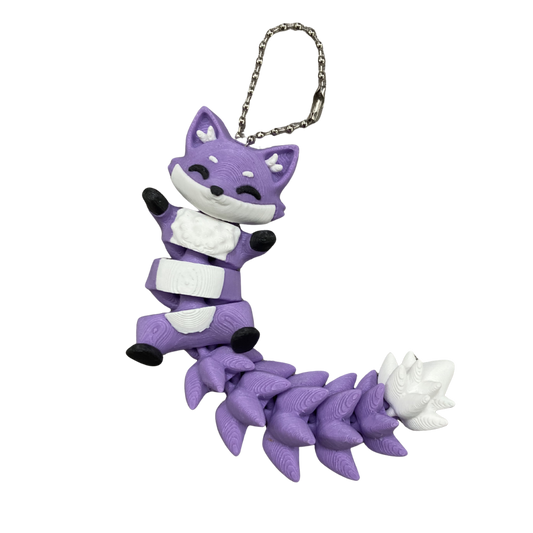 Raposinha Articulada Roxa - Chaveiro