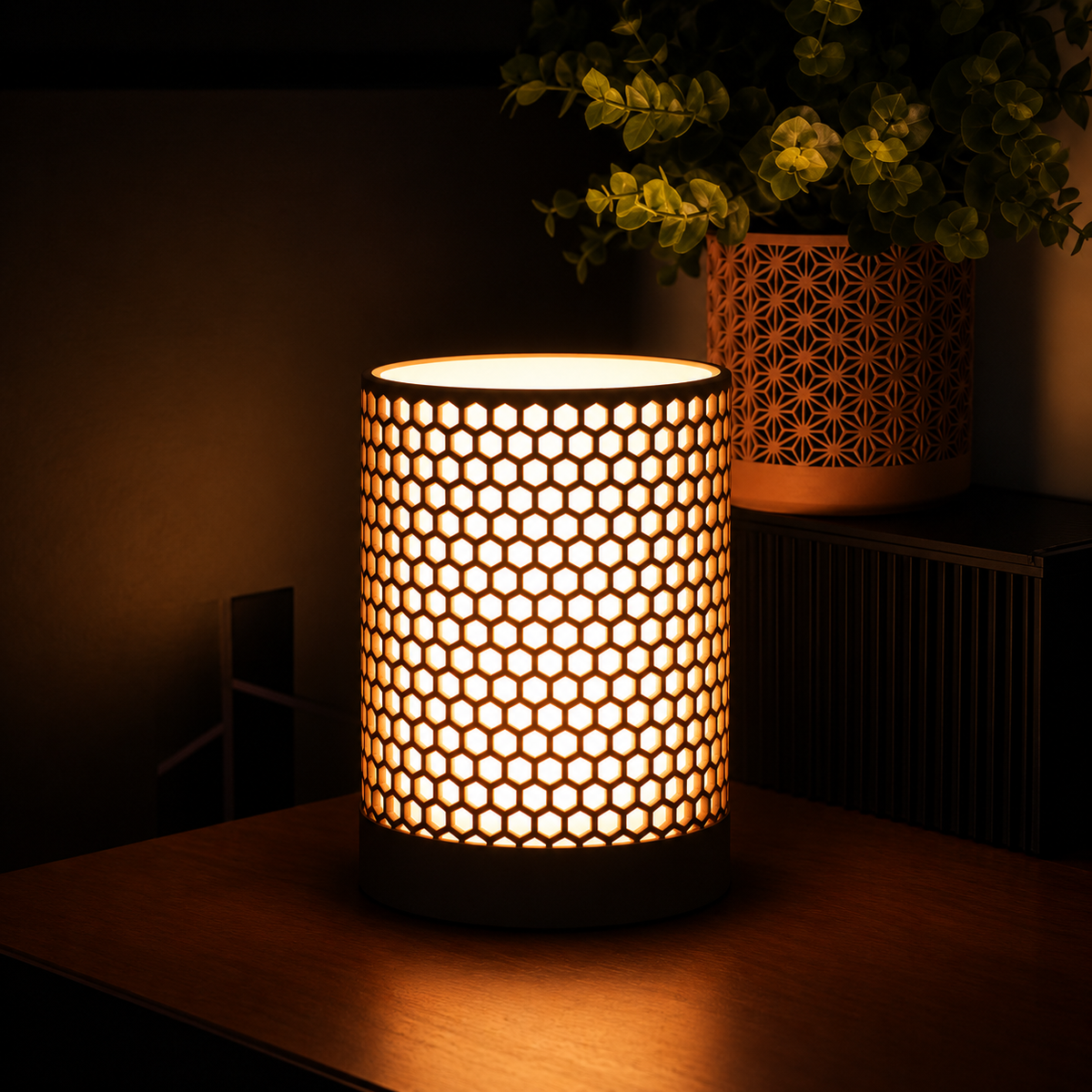 Luminária Hexagonal LED Decorativa