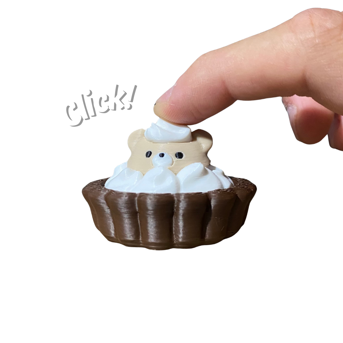 Tortinha de Urso Clicker - Marrom