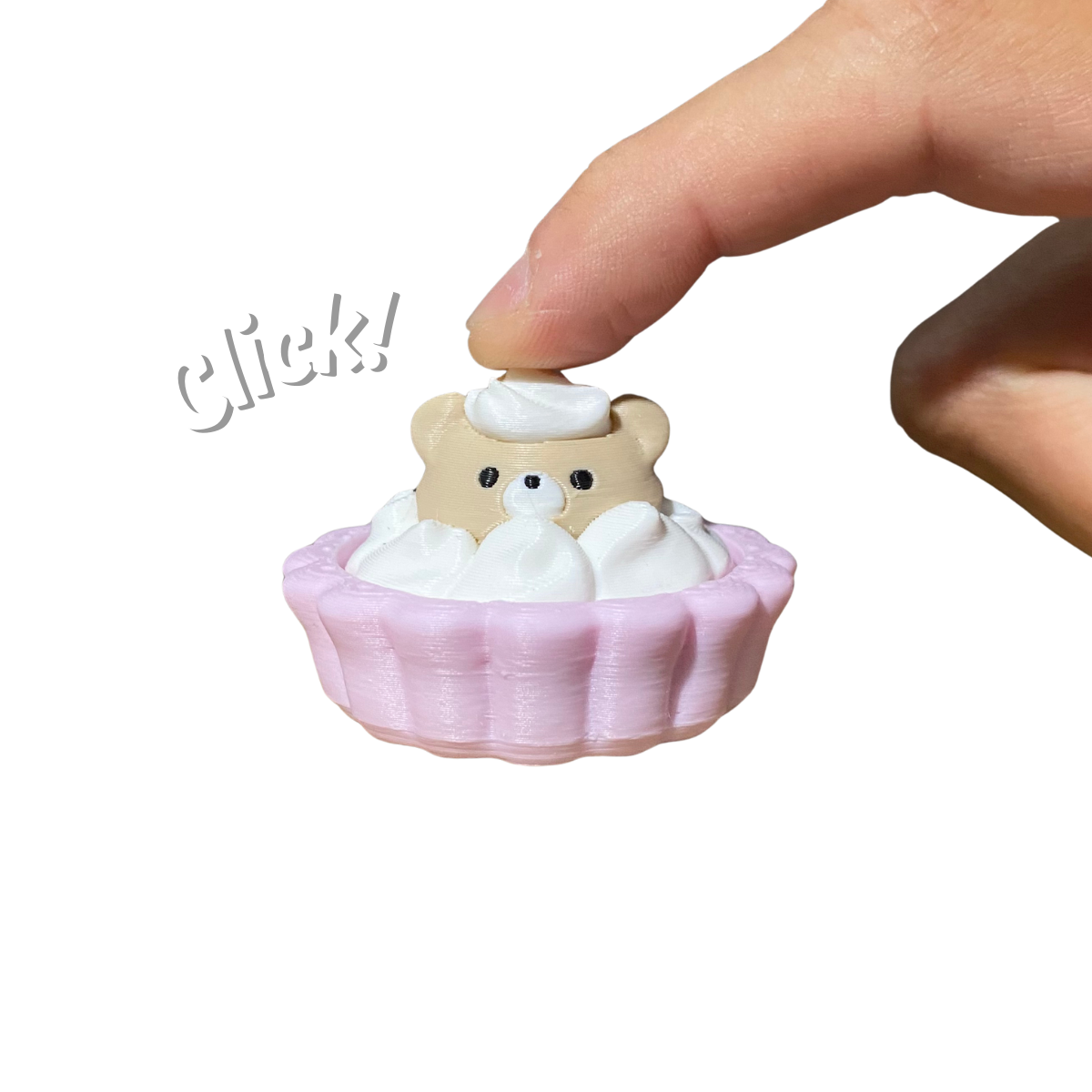 Tortinha de Urso Clicker Rosa