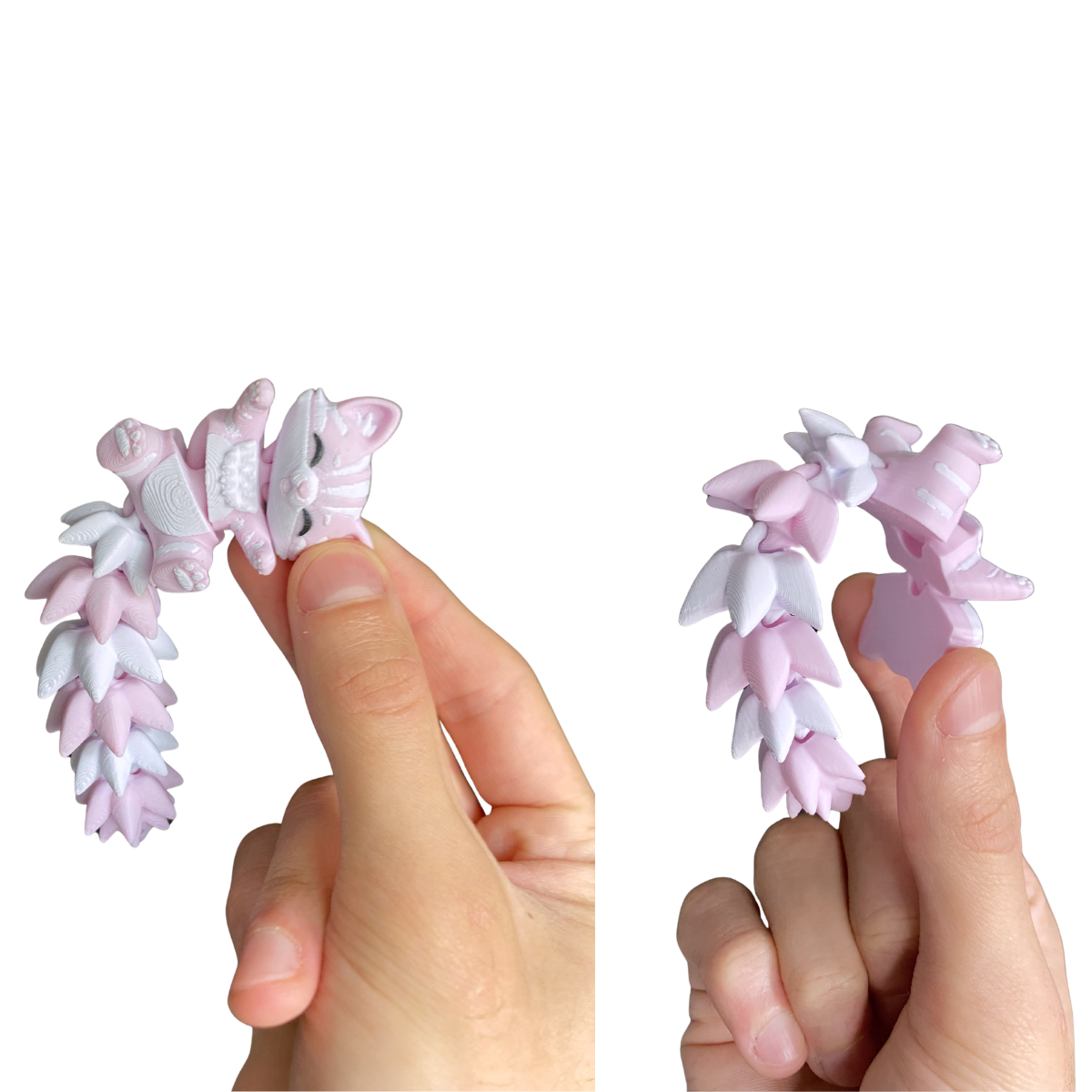 Gatinho Articulado Rosa - Com Furo p/ Chaveiro