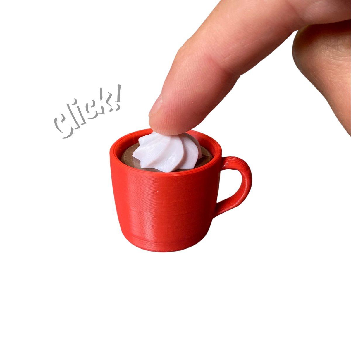 Mini Chocolate Quente com Chantilly Clicker