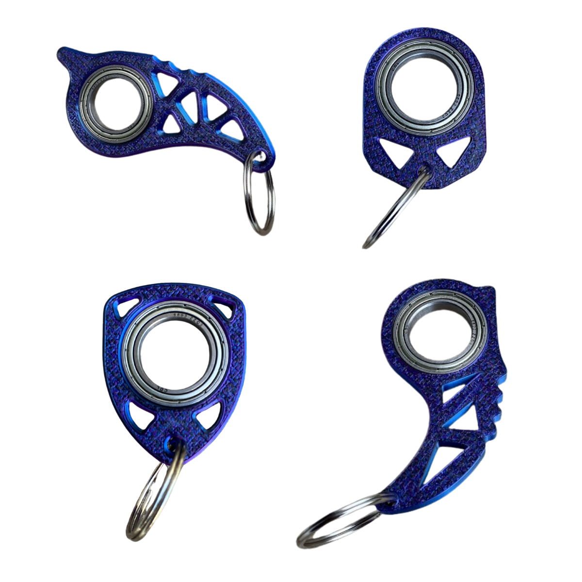 KIT 4 Chaveiros Karambit - Roxo Cósmico