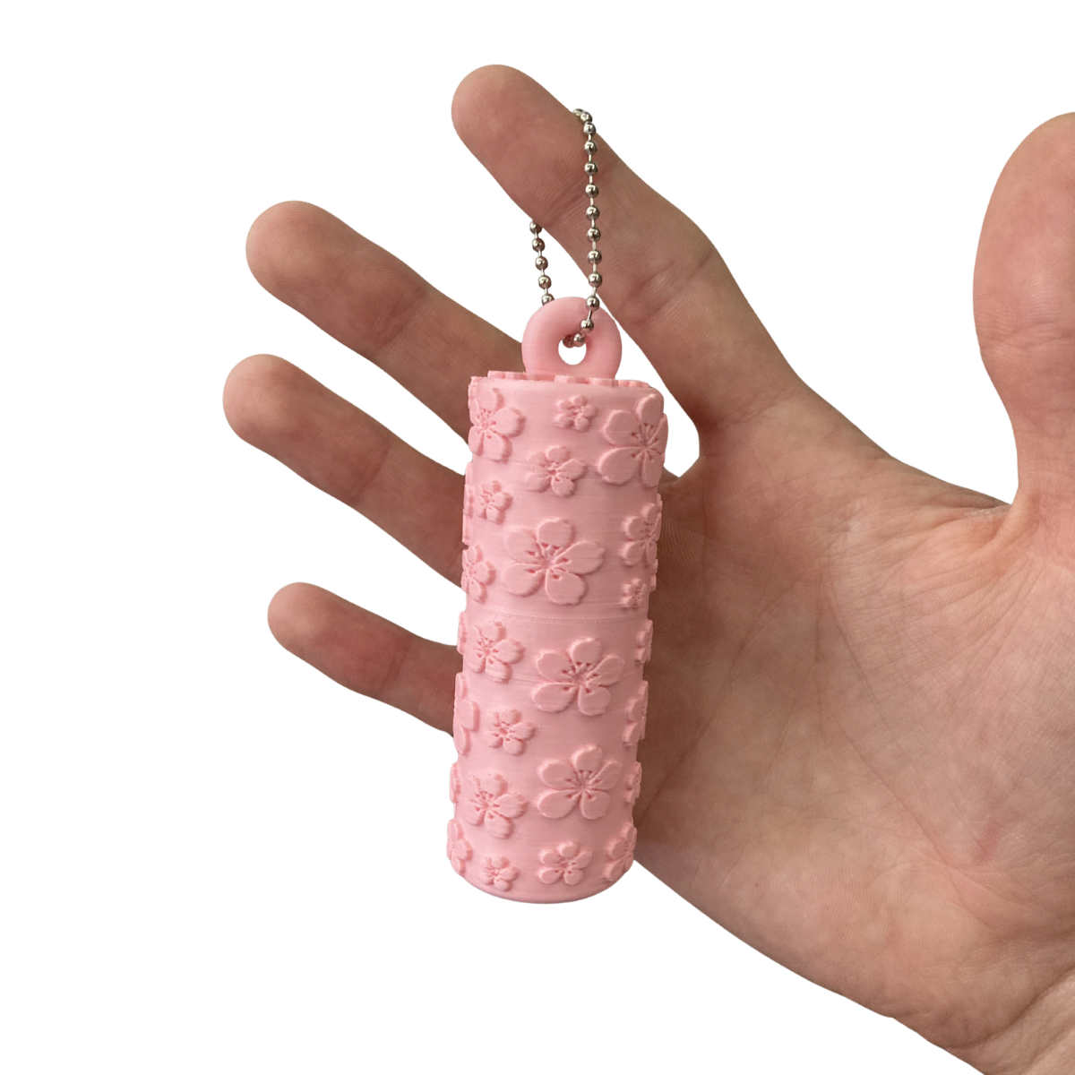Chaveiro Porta Batom - Floral Liso