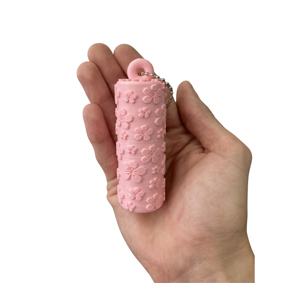 Chaveiro Porta Batom - Floral Liso