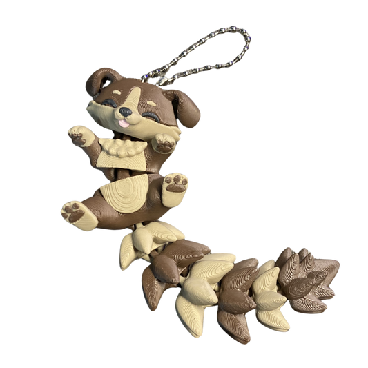 Cãozinho Articulado Marrom - Chaveiro