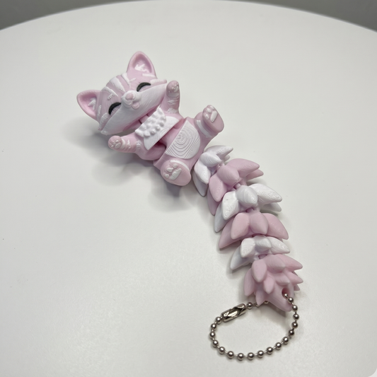 Gatinho Articulado Rosa - Chaveiro