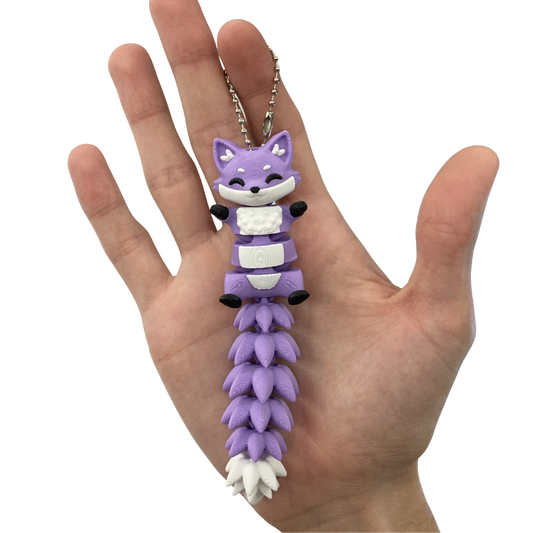 Raposinha Articulada Roxa - Chaveiro