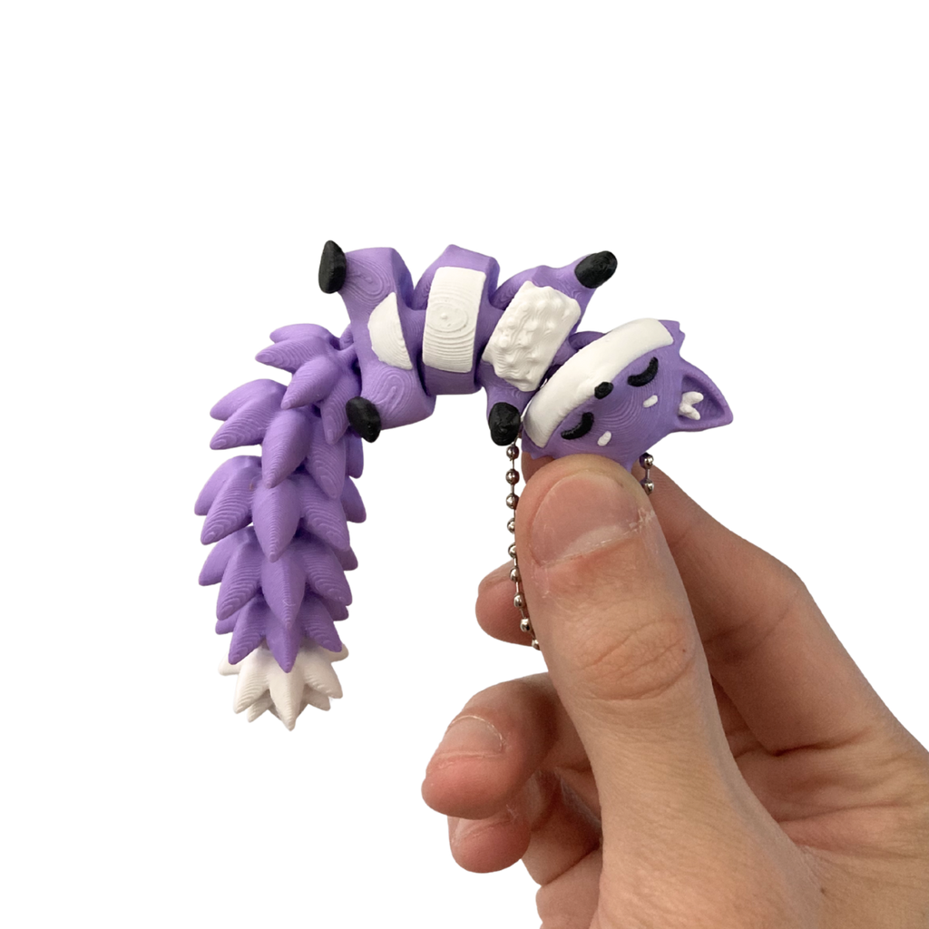 Raposinha Articulada Roxa - Chaveiro