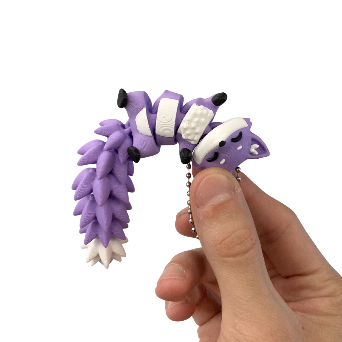 Raposinha Articulada Roxa - Chaveiro