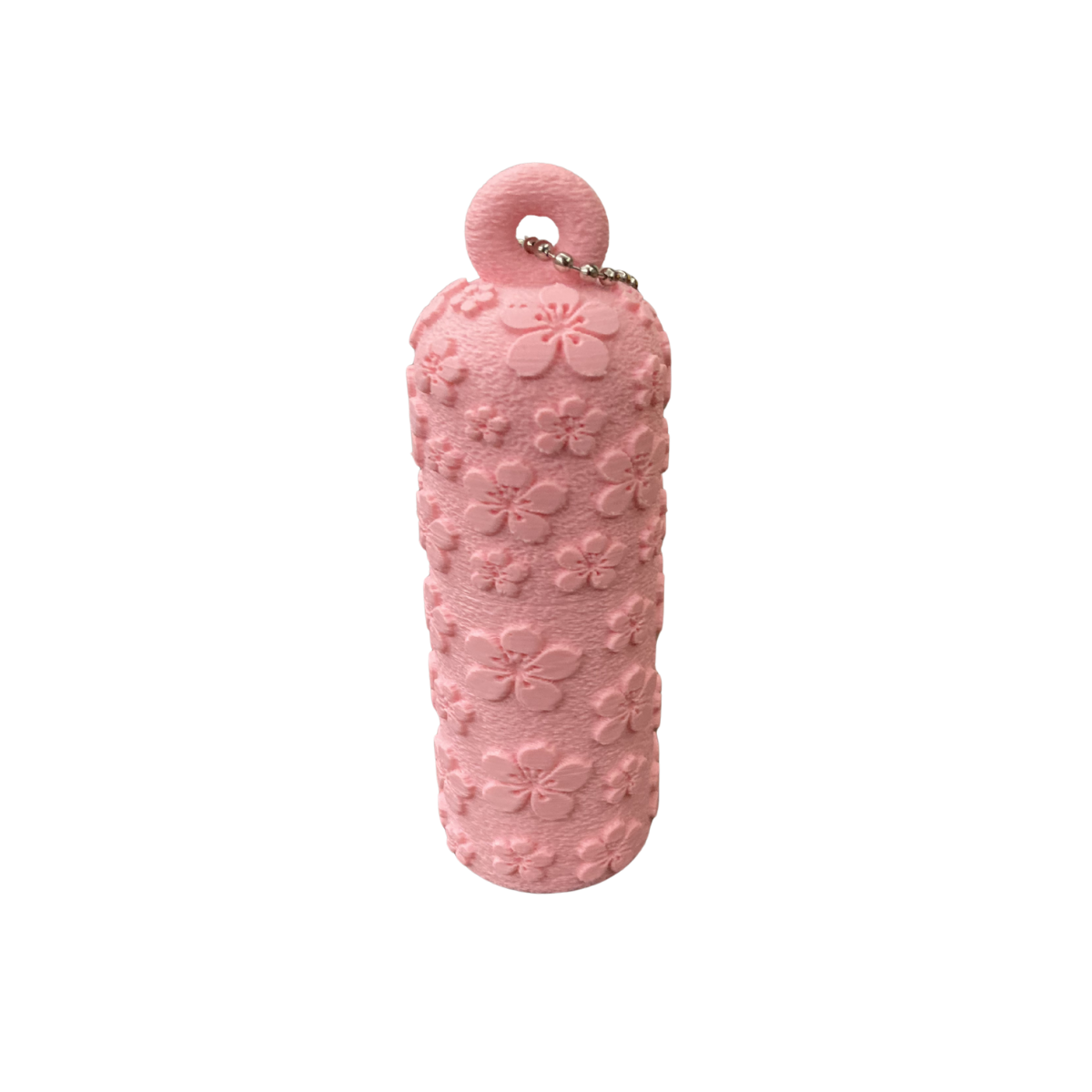 Chaveiro Porta Batom - Floral Texturizado